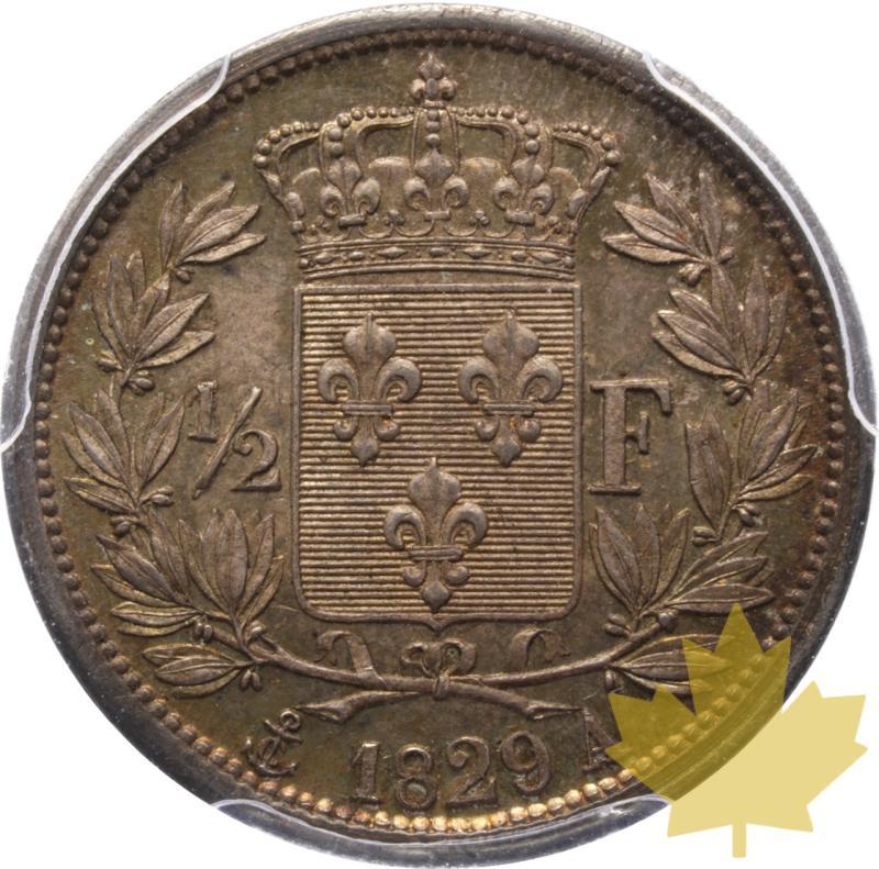 FRANCE-1829 A-DEMI FRANC-CHARLES X 1824-1830-PCGS MS63 - 20250527170739_FRANCE-1829A-DEMIFRANC-r.jpeg
