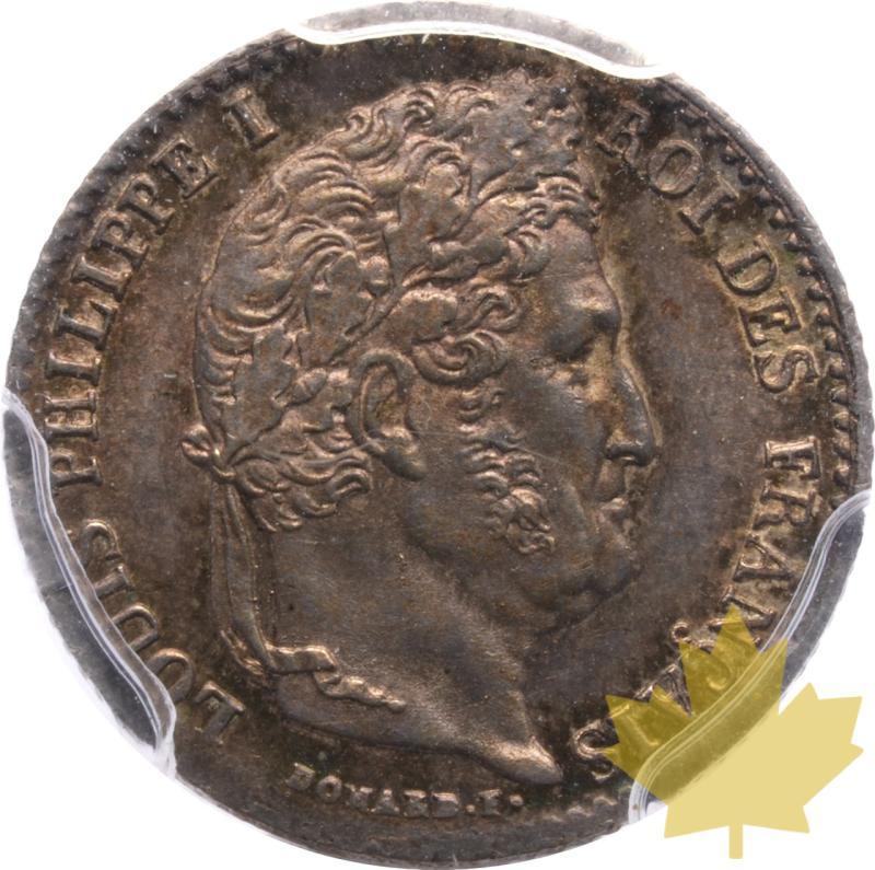 FRANCE-1832A-1/4 FRANC-LOUIS PHILIPPE-PCGS MS64 - 20250528103807_FRANCE-1832A-14FRANC-a.jpeg