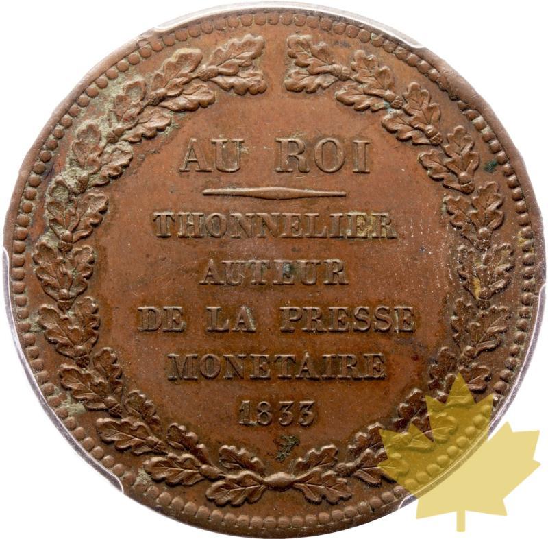 FRANCE-1833-5 Franchi ESSAI Prova-Louis Philippe -PCGS SP58 - 20250528104635_FRANCE-1833-5FranchiESSAI-r.jpeg