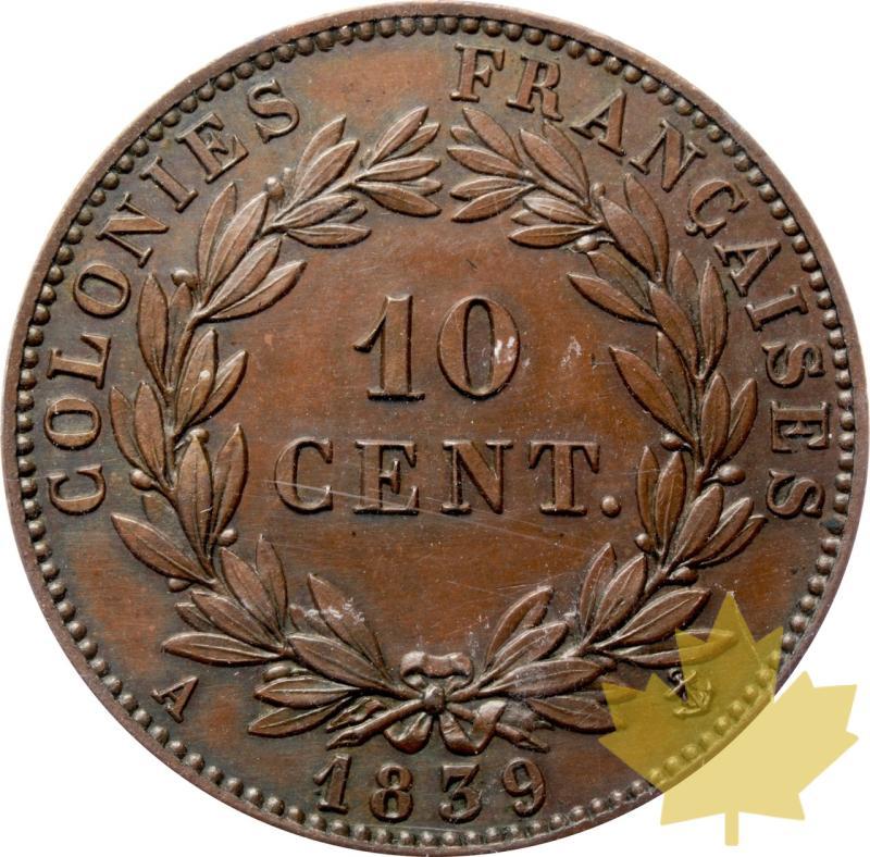 COLONIE FRANCESI-1839-10 CENTIMES-NGC MS64 BN - 20250528105012_COLONIE-1839-10CENT-r.jpeg