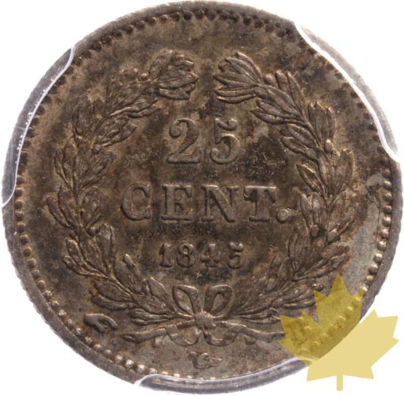 FRANCE-1845 B-25 CENTIMES-LOUIS PHILIPPE-PCGS AU55 - 20250528111635_FRANCE-1845B-25CENTIMES-r.jpeg