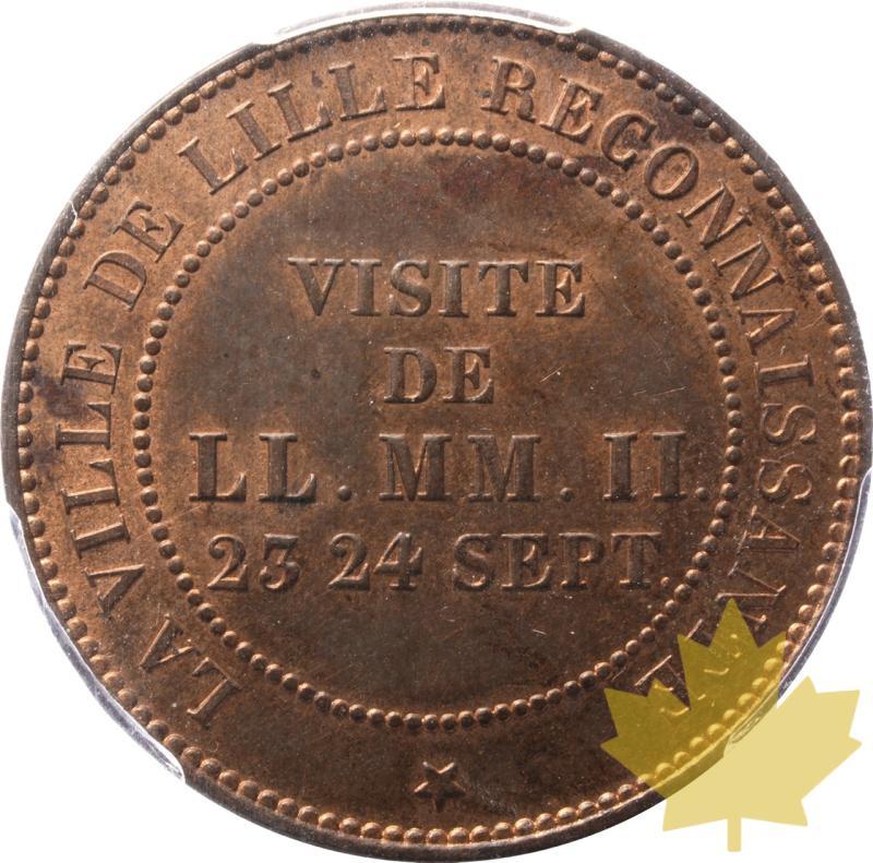 FRANCE-1853-10 CENTIMES-IIéme Empire-PCGS MS62RB - 20250528115113_10CENTIMES-SecondoImpero-r.jpeg