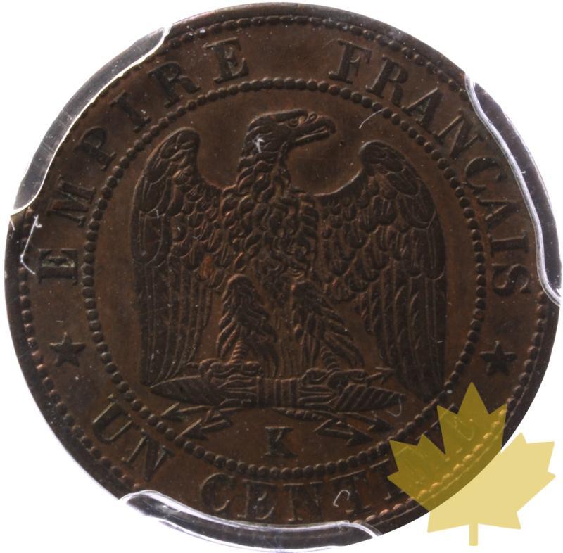 FRANCE-1862 K-1 CENTIME-PCGS AU55 - 20250602102139_FRANCE-1862K-1CENT-r.jpeg