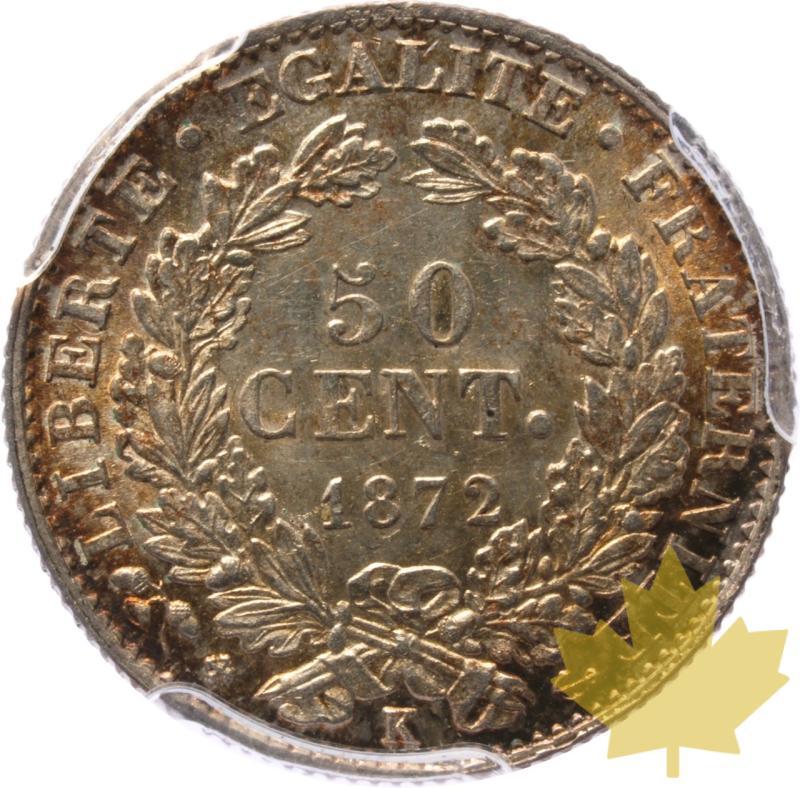 FRANCE-1872K-50 CENTIMES-Third Republic-PCGS MS64 - 20250602131356_FRANCE-1872K-50CENTIMES-r.jpeg
