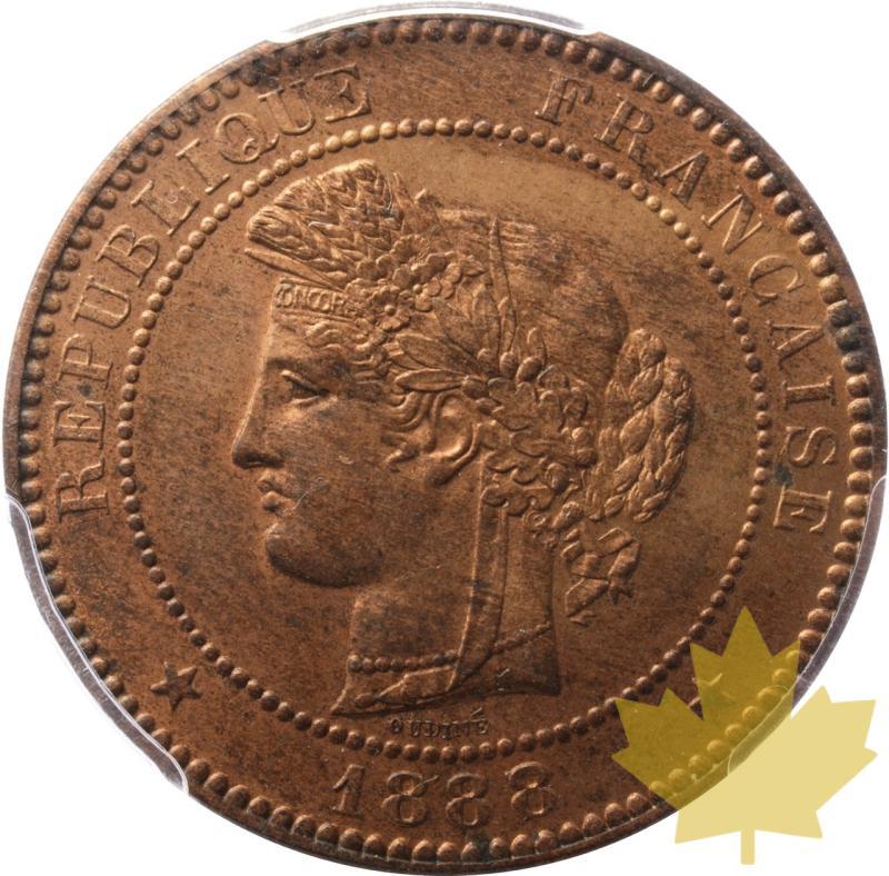 FRANCE-1888-A-10 CENTIMES-PCGS MS63RB - 20250602133007_FRANCE-1888-A-10CENTIMES-a.jpeg