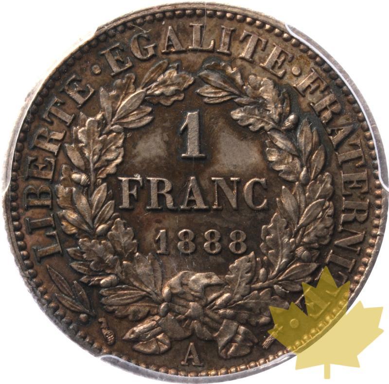 FRANCE-1888-1 FRANCS CERES- PCGS MS65 - 20250602133120_FRANCE-1888-1FRANCS-r.jpeg