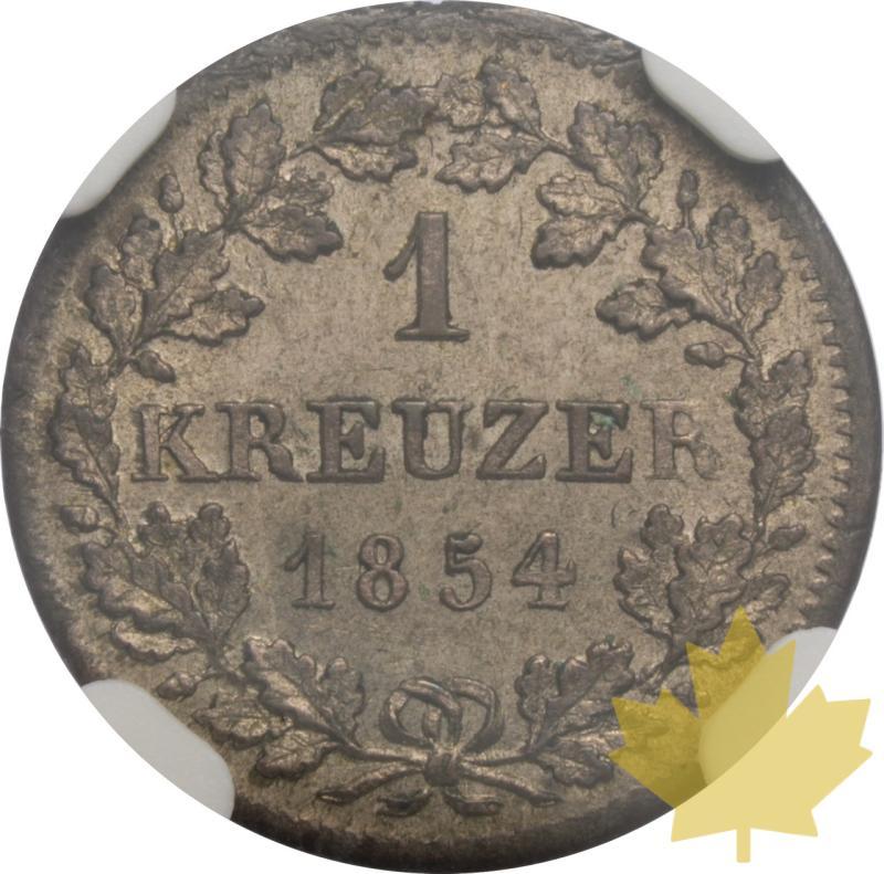 GERMANIA-1854-1 KREUZER-ROYAUME DU WUERTEMBERG-MS65 - 20250602135258_GERMANIA-1854-1KREUZER-a.jpeg
