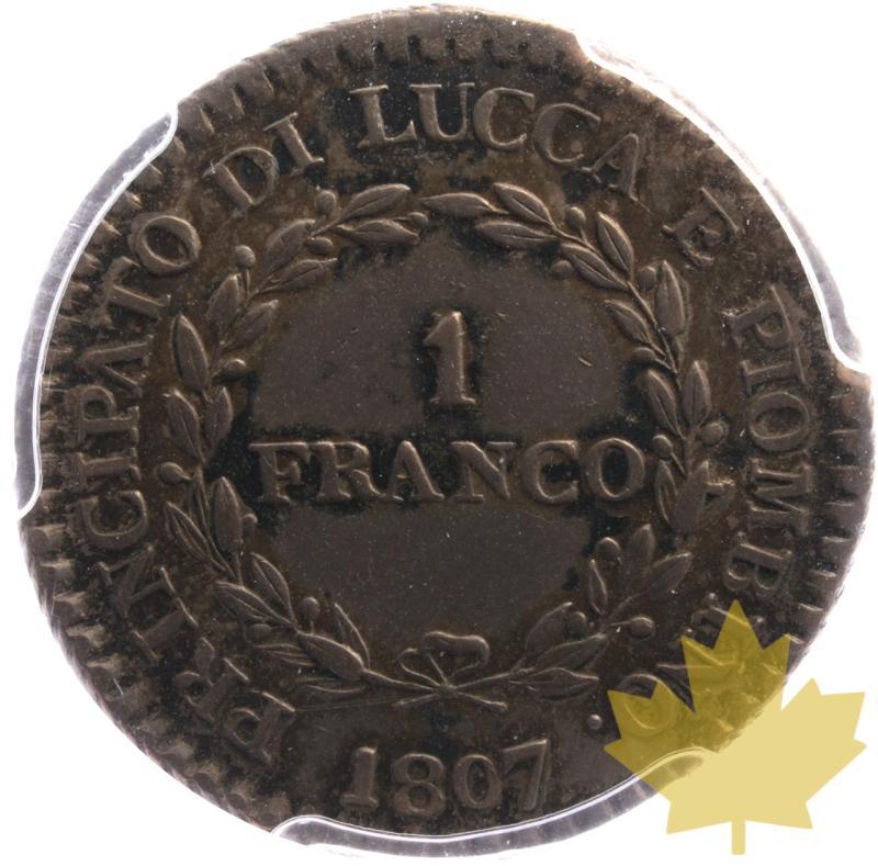 ITALIE-1807-1 FRANC-Lucca PCGS AU50 - 20250602150255_ITALIA-1807-1FRANC-R.jpeg