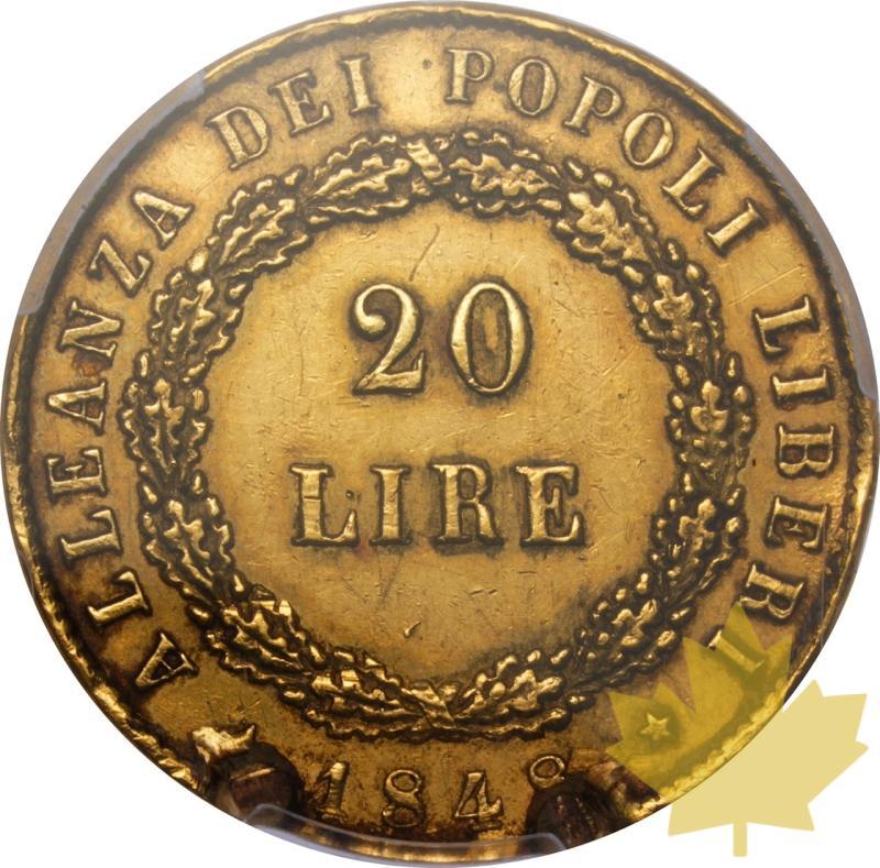 ITALIA-1848-20 LIRE-Governo Provvisorio-Venezia-XF Details  - 20250602170026_ITALIA-1848-20LIRE-Governo-r.jpeg