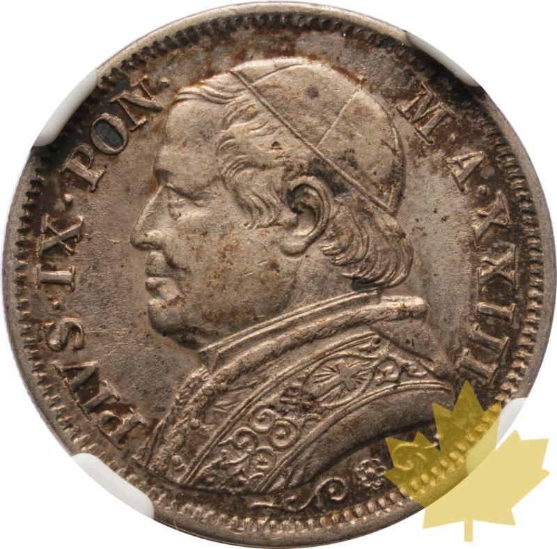 VATICAN-1869-1 LIRA-Pius IX 1846-1870-NGC AU55 - 20250602172159_VATICAN-1869-1LIRA-Pio-A.jpeg