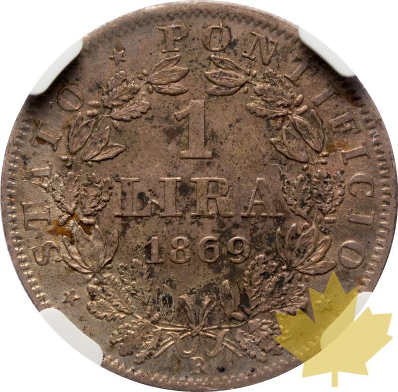 VATICAN-1869-1 LIRA-Pius IX 1846-1870-NGC AU55 - 20250602172159_VATICAN-1869-1LIRA-Pio-R.jpeg