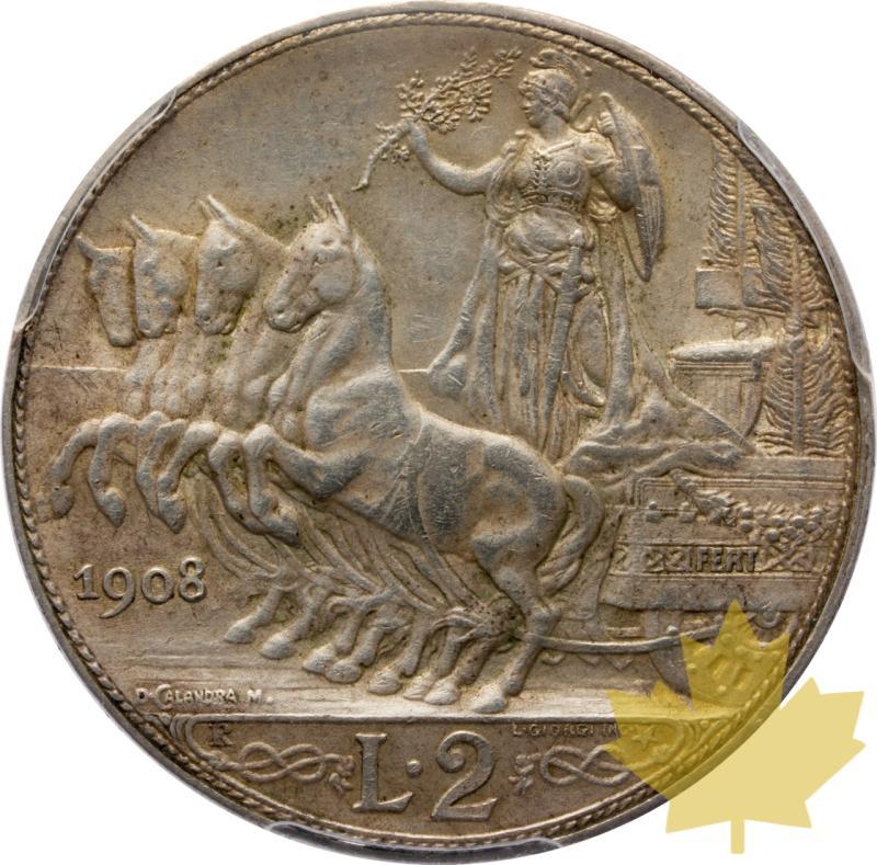 ITALIE-1908 Roma-2 LIRE-VICTOR EMMANUEL III-PCGS AU 58 - 20250603132919_ITALIA-1908Roma-2LIRE-r.jpeg