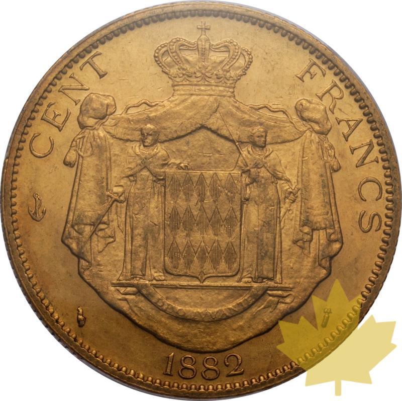 MONACO-1882-100 FRANCS CHARLES III-PCGS AU58 - 20250603134714_MONACO-1882-100FRANCS-r.jpeg