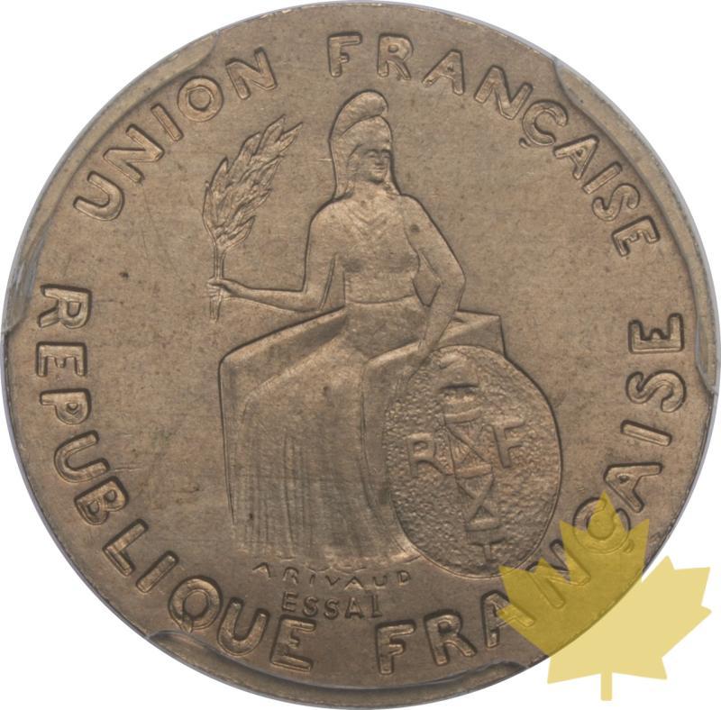 NUOVA CALEDONIA-1948-50 CENTIMES ESSAI SANS LISTEL-PCGS SP65 - 20250603142200_NUOVACALED-1948-50CENT-R.jpeg