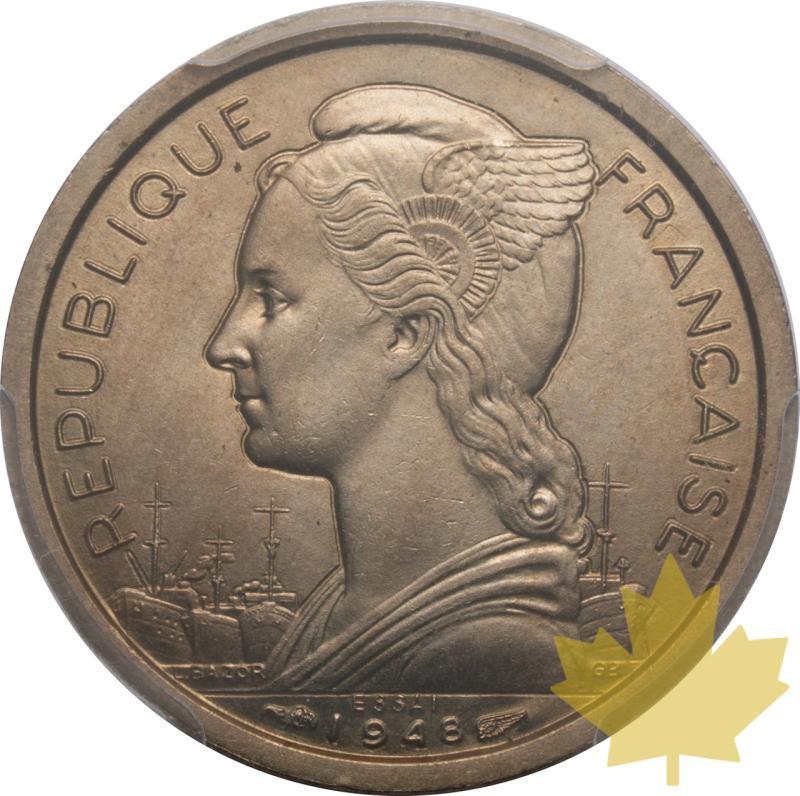 REUNION-1948-1 FRANC ESSAI-PCGS SP65 - 20250603143551_REUNION-1948-1FRANCESSAI-A.jpeg