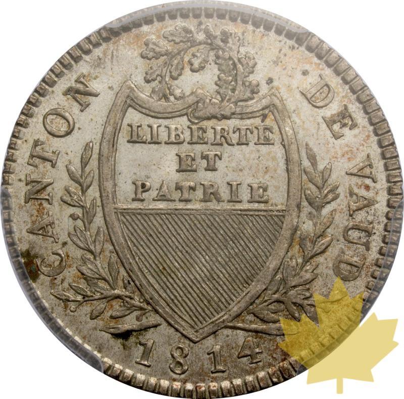 SVIZZERA-1814-5 Batzen, Canton de Vaud-PCGS MS64 - 20250603145312_SVIZZERA-1814-5Batzen-a.jpeg
