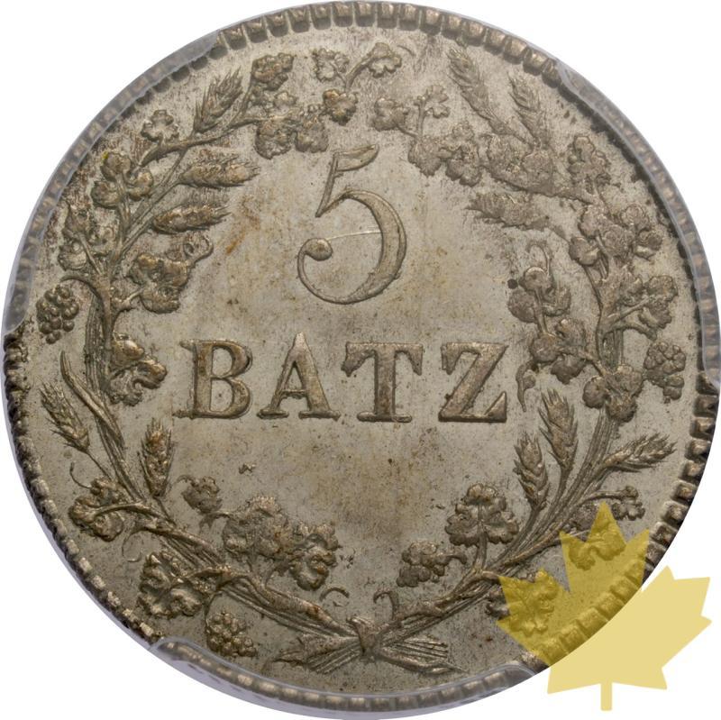 SVIZZERA-1814-5 Batzen, Canton de Vaud-PCGS MS64 - 20250603145312_SVIZZERA-1814-5Batzen-r.jpeg