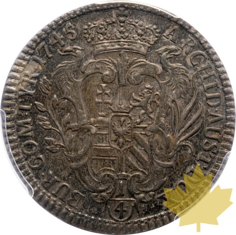 AUSTRIA-1745-1/4 THALER-MARIA THERESA-PCGS AU55 - 20250605110135_AUSTRIA-1745-14THALER-r.jpeg