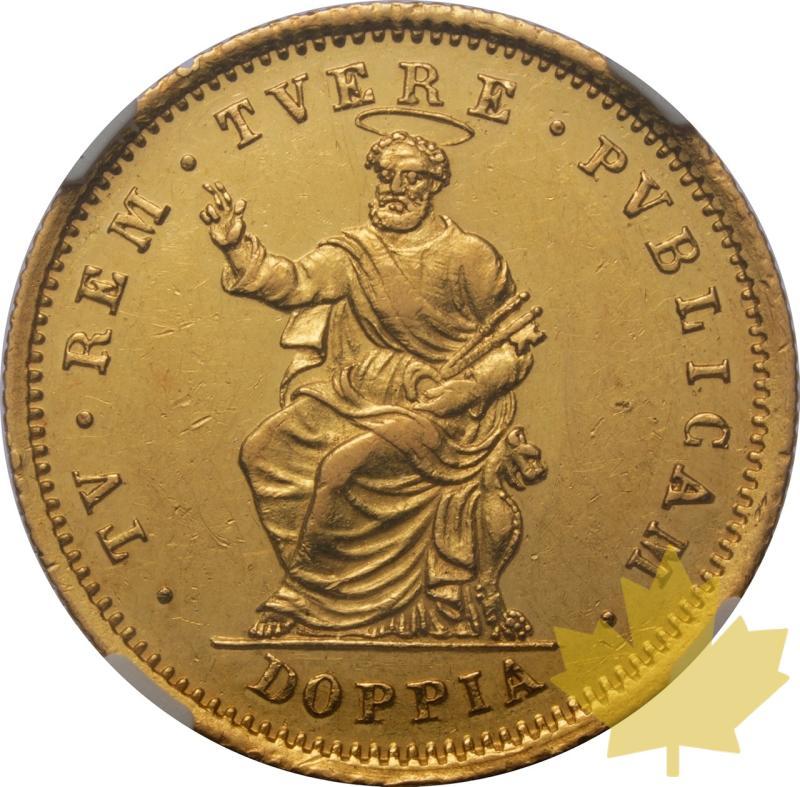 ITALIA-1833R-DOPPIA-GREGORIO XVI-NGC AU58 - 20250605134504_ITALIA-1833R-DOPPIA-GREG-r.jpeg