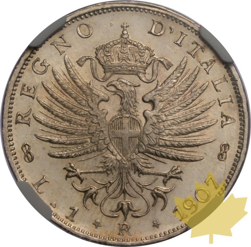 ITALIA-1907 R-1 LIRA-Vittorio Emanuele III-NGC MS63 - 20250605140143_ITALIA-1907R-1LIRA-r.jpeg
