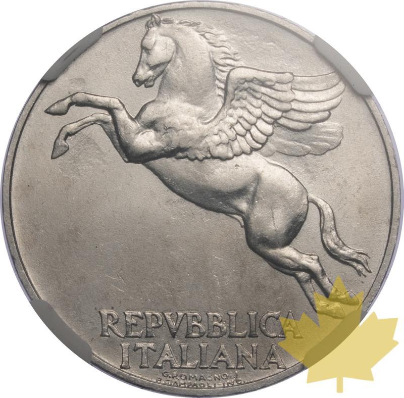 ITALIE-1946 R-10 LIRE ITALMA-NGC MS63 Rare - 20250605140815_ITALIA-1946R-10LIRE-r.jpeg