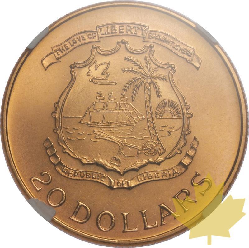LIBERIE-1964B-20 DOLLARS-William V.S. TUBMAN-NGC MS 66 - 20250605141726_LIBERIA-1964B-20DOLLARS-r.jpeg