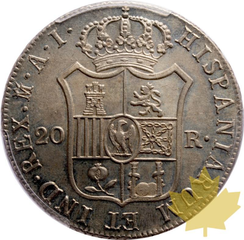 SPAGNA-1810-20 REALES-Jose Napoléon-Madrid-PCGS AU58 - 20250605143134_SPAGNA-1810-20REALES-r.jpeg