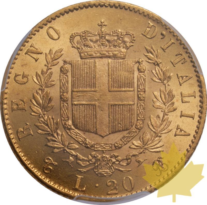 ITALIA-1863-T BN-20 LIRE-VICTOR EMMANUEL II-PCGS MS63 - 20250605160049_ITALIA-1863-TBN-20LIRE-R.jpeg