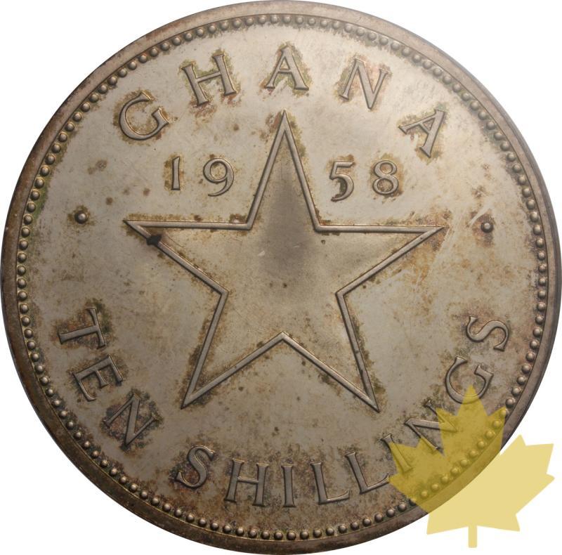 GHANA-1958-10 SCHILLINGS-ELIZABETH II-PCGS PR63 - 20250605171635_GHANA-1958-10SCHILLINGS-r.jpeg