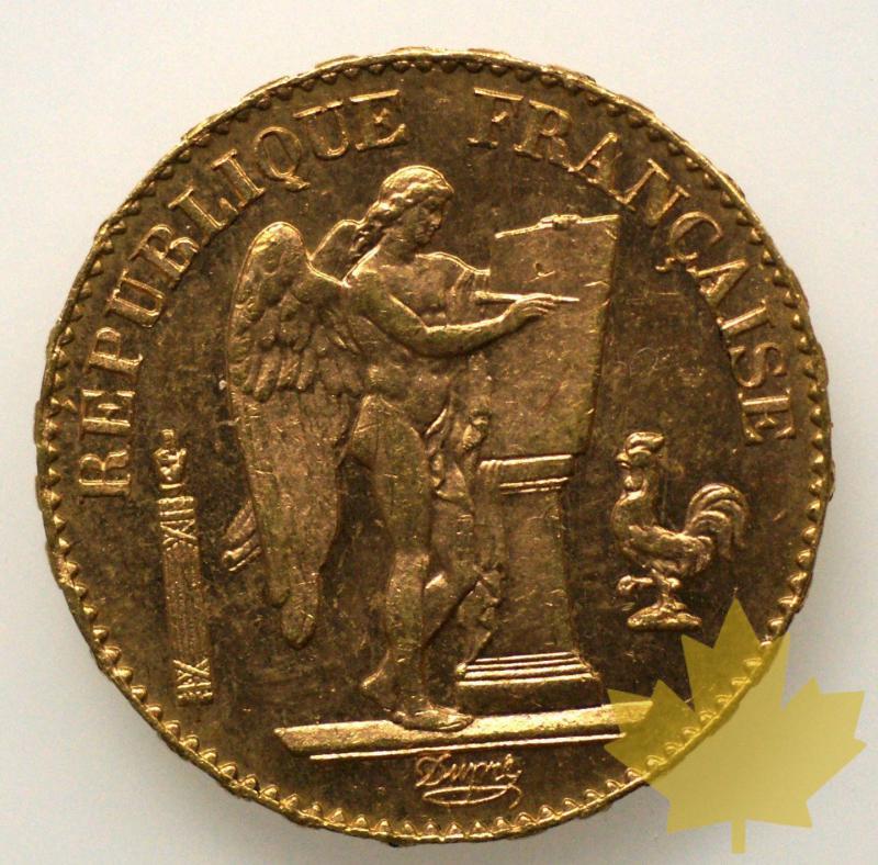 FRANCE-1896A-20 FRANCS-SUP-FDC-torche rare - 22janvier-01.jpg