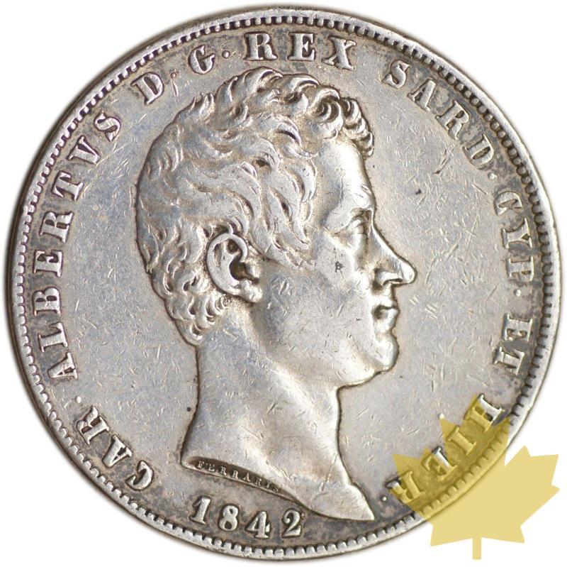 ITALIE-1842G-5 Lire-CARLO-ALBERTO-TTB - 5L1842GE-TTB-125A.jpg