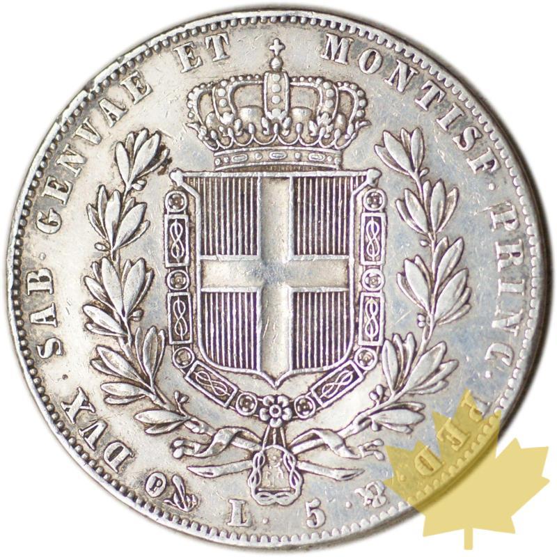 ITALIE-1842G-5 Lire-CARLO-ALBERTO-TTB - 5L1842GE-TTB-125B.jpg