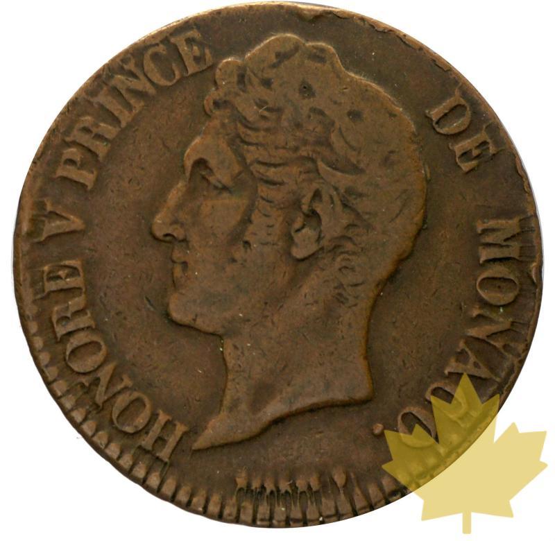MONACO-1837-5 CENTIMES-HONORE V-prTTB - 8-11-2013-42.JPG