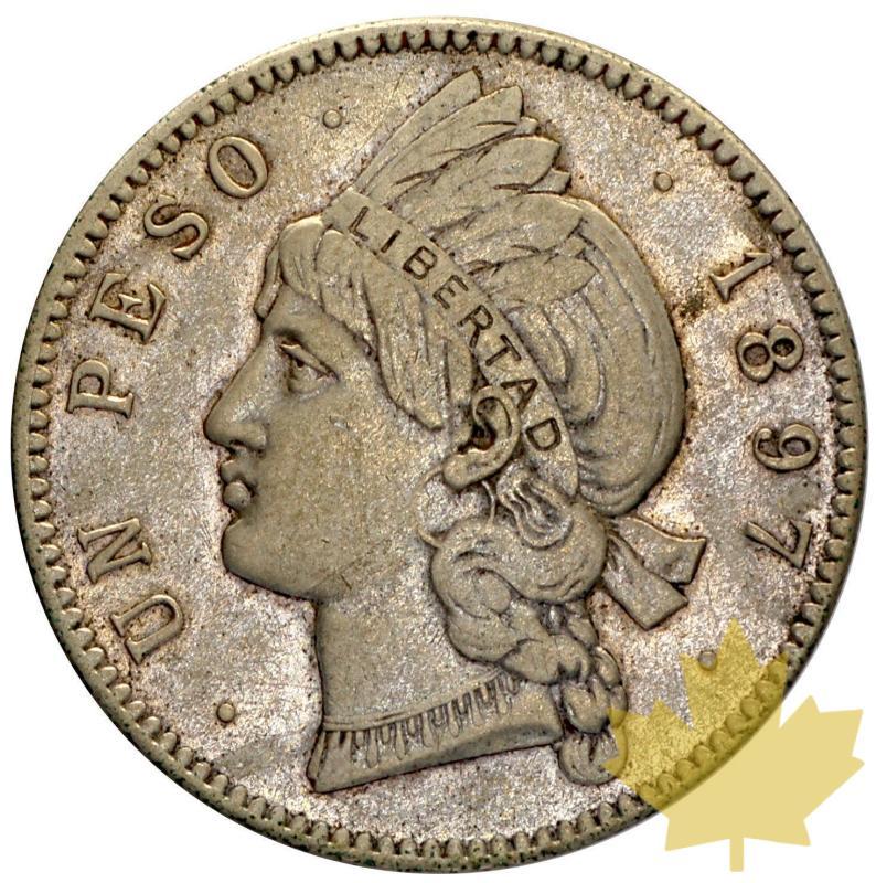 REPUBLIQUE DOMINICAINE-1897-1 PESO-TTB - DOM-1A.JPG