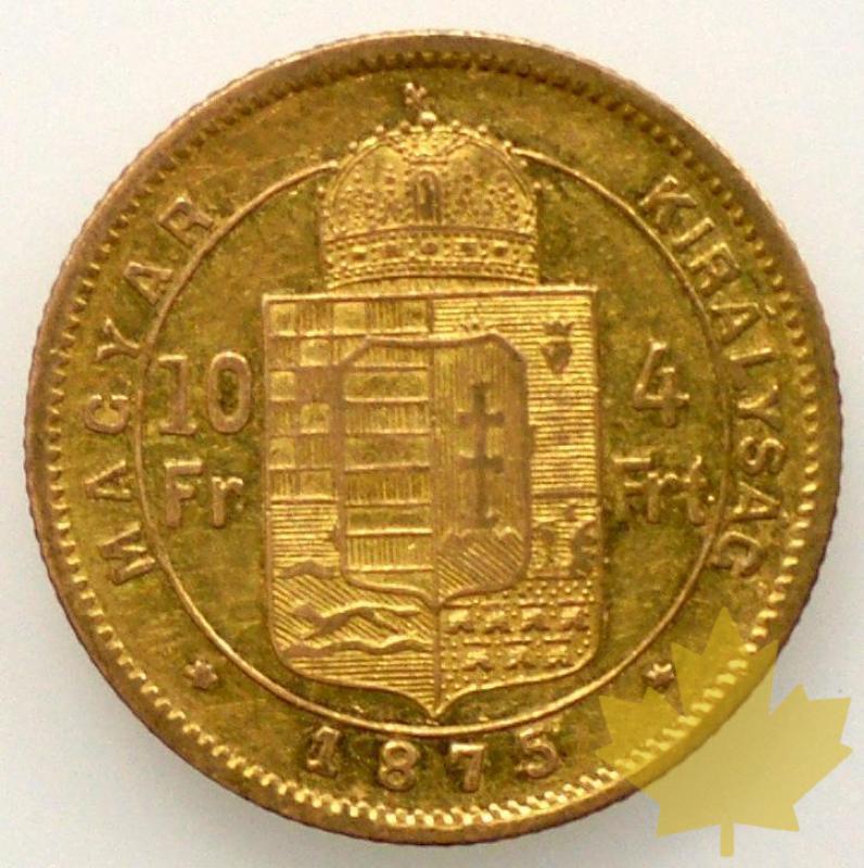 HONGRIE-1875-10 Frs-4FI-TTB-SUP - DSC09329.JPG