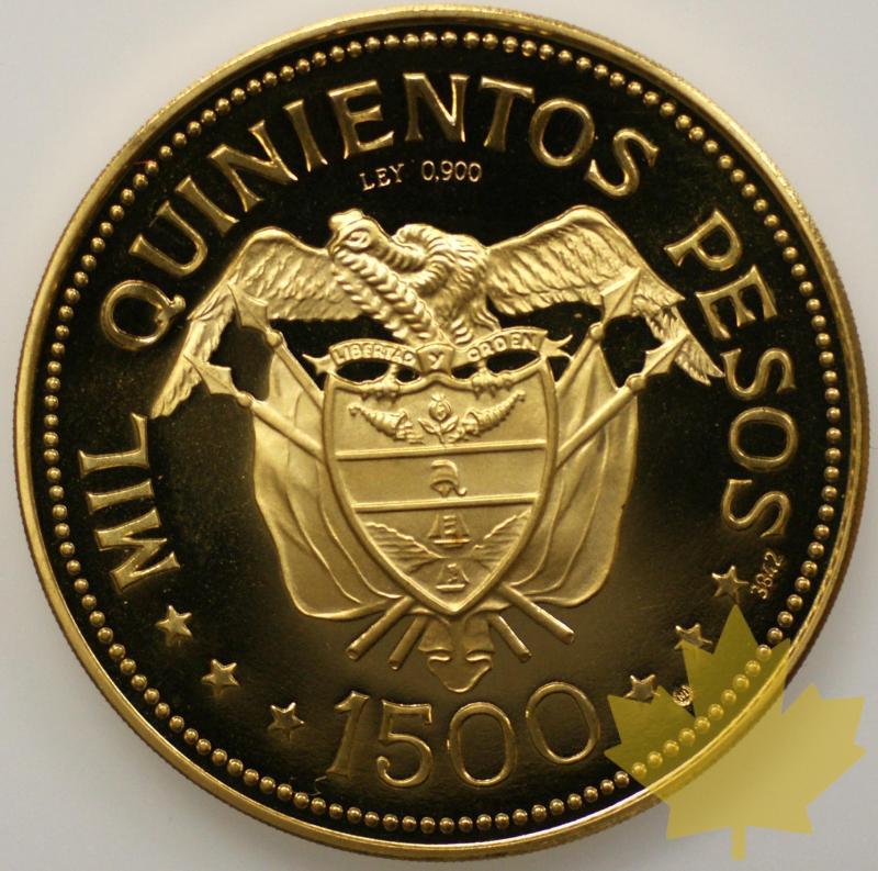 COLOMBIE-1968-1500 PESOS-PROOF - DSC09883.JPG