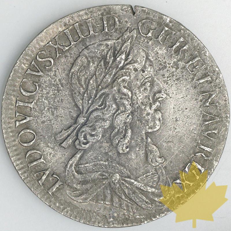 FRANCE-1642A point-1/2 Ecu-Louis XIII - L13-1-2ECU1642A-G50-TB-390A.jpg