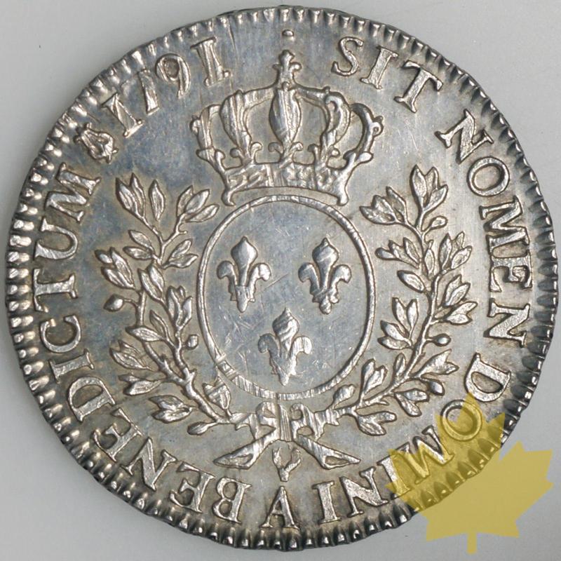 FRANCE-1791A-1/2 Ecu-Louis XVI - L15-ECU1791AG355SUP690B.jpg