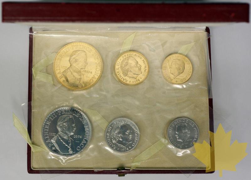 MONACO-1974-5, 10 et 50 FRANCS Coffret ESSAIS argent et or - MONACO-1974-5,10,50essais-ORARGA.jpg