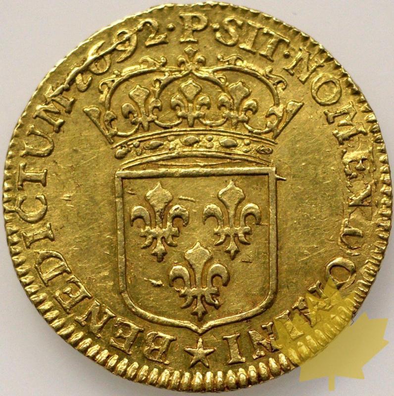 FRANCE-1692P-LOUIS XIV-1643-1715-LOUIS OR A L ECU-SUP - royales-21-03-2013-176.jpg
