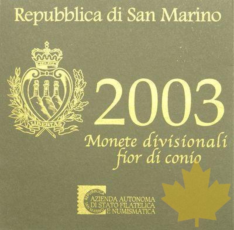 SAINT MARIN - 2003 - Série BU et 5 Euro d'Argent - 1255613384.jpg