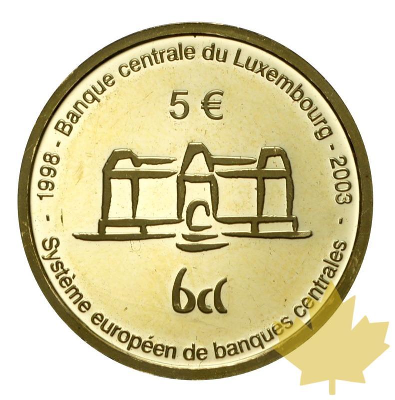 LUXEMBOURG-2003-5 EURO OR-PROOF - 20150106150720_6-GENNAIO-2015-18.jpg