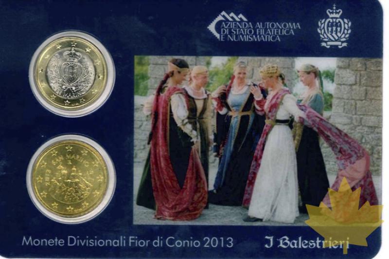 SAINT MARIN-2013-MINI KIT I BALESTRIERI-FDC- 1 EURO ET 50 CENT - 20151218104229_s-marin-2013-kit-1.jpeg