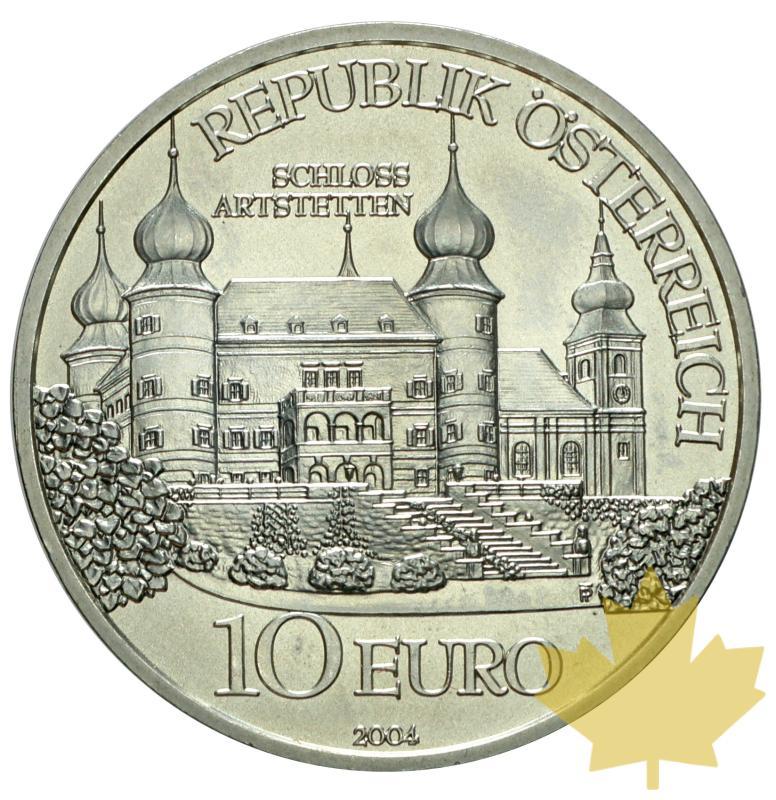 AUTRICHE-2004-10 EURO ARGENT-SCHLOSS ARTSTETTEN -FDC - 20160419131713_10euro-2004-austria-2.JPG