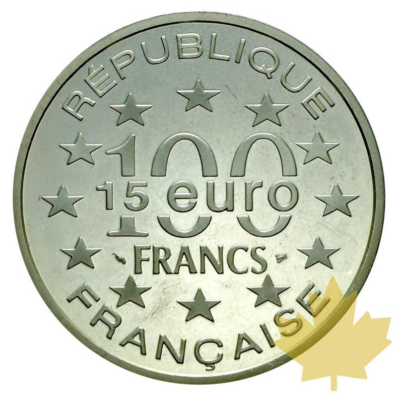 FRANCE-1997-100 FRANCS-15EURO-STOCKHOLM-FDC - 20160419134118_100frans-15euro-r.JPG