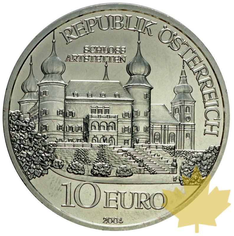 AUTRICHE-2004-10 EURO ARGENT-Artstetten Castle-FDC - 20160419135809_austria-10euro-2004-22.JPG