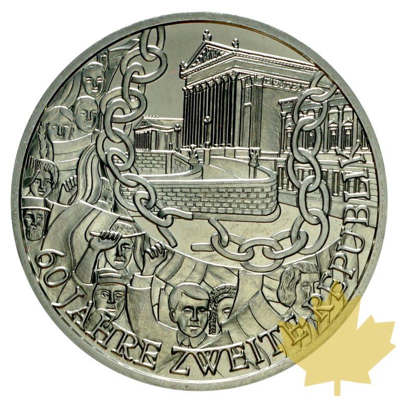 AUTRICHE-2005-10 EURO ARGENT-60 Jahre Zweite Republik-FDC - 20160419140107_austria-10euro-2005-11.JPG