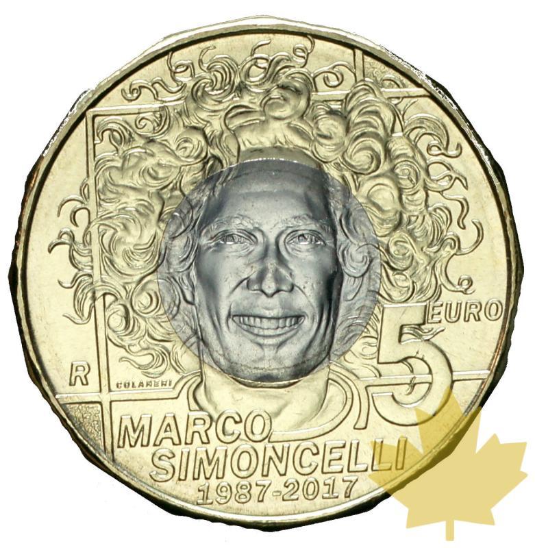 S.MARIN-2017-5 EURO COMMEMORATIVE-Simoncelli - 20170914103508_Simoncelli-5euro.jpg