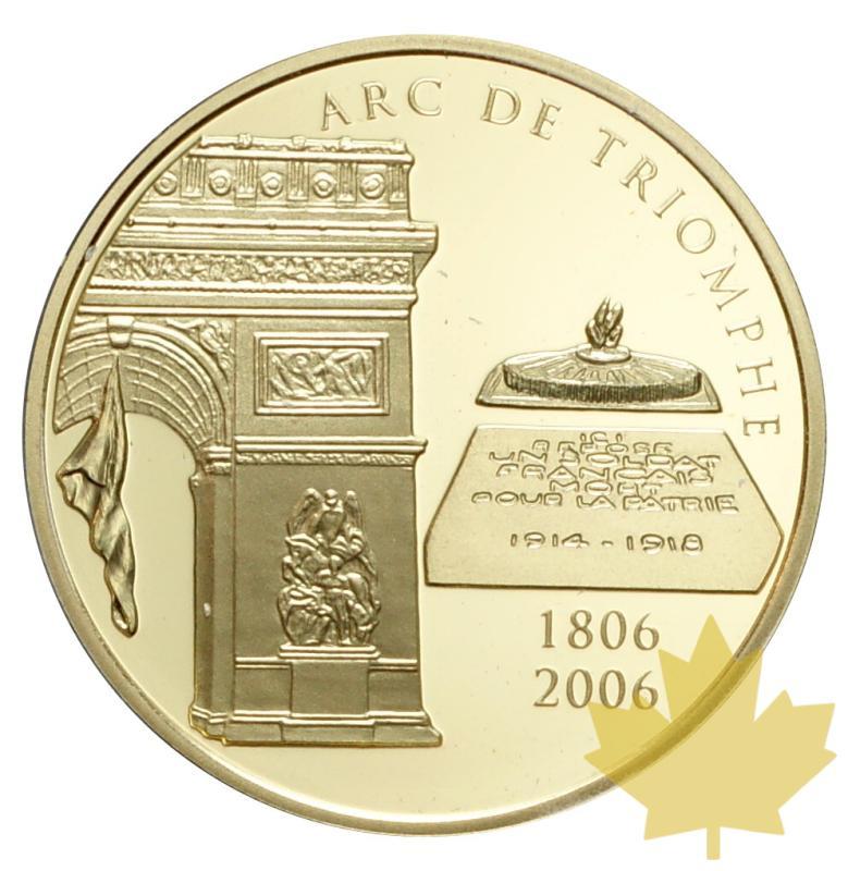 FRANCE-2006-10 EURO OR PROOF-ARC DE TRIOMPHE - 20171106141359_arc-triomphe-10euro-2006-1.JPG