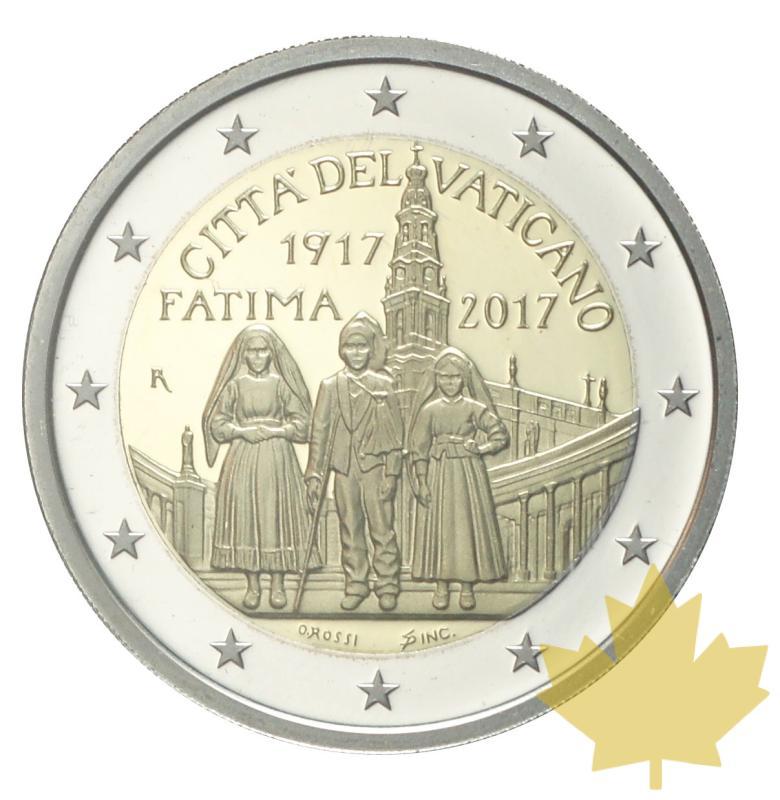 VATICAN-2017-2 EURO-PROOF Centenaire apparitions De Fatima - 20171108110255_2euro-2017-1.JPG